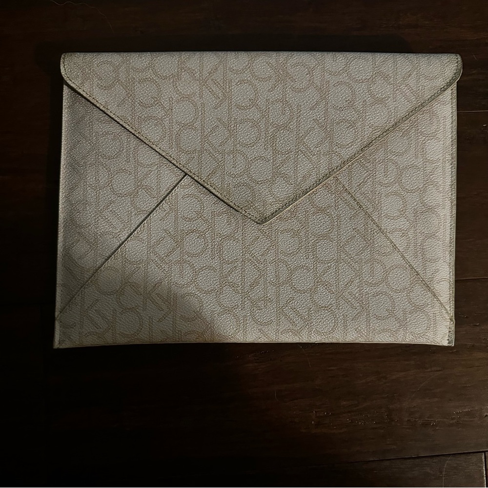 Calvin Klein Monogram Envelope Clutch